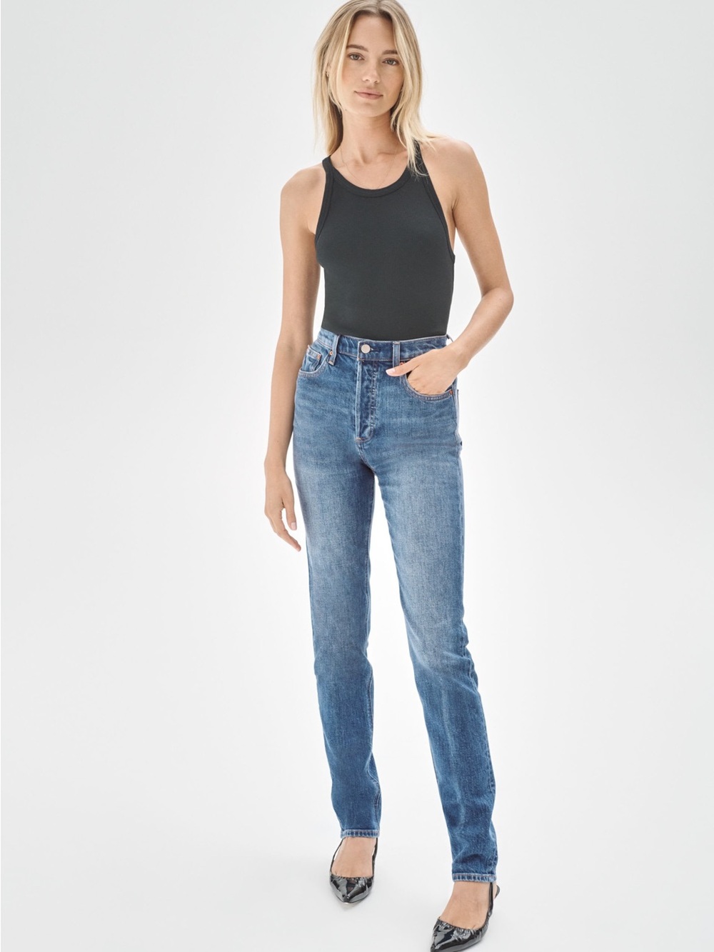 DENIM FORUM SZ 30 Denim Forum The Yoko High Rise Slim
